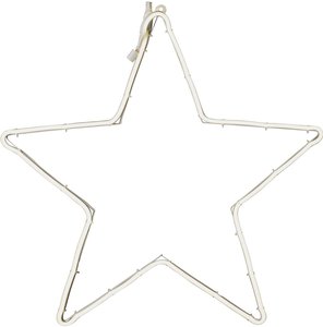 Konstsmide 3098-102 Obraz LED do zawieszenia w oknie Gwiazda ciepła biel LED biały EEK: F (A - G)