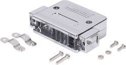 Obudowa złącza D-SUB Ilość styków: 9 tworzywo sztuczne, metalizowane 180 ° srebrny BKL Electronic 10120076 1 szt.