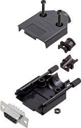 Zestaw listew żeńskich D-Sub encitech DTPK-P-09-DMS-K 6355-0033-11, rzędy: 2, styki: 9, 180 °, 1 zest.