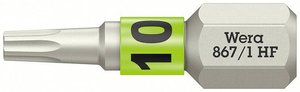 867/1 Bity TORX® HF z funkcją przytrzymywania, TX 10 x 25 mm Bit Torx TX 10 Wera 867/1 05066140001  1 szt.