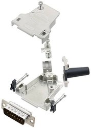 Zestaw listew męskich D-Sub TRU COMPONENTS TCD45ZF15DBPK 7709704, rzędy: 2, styki: 15, 45 °, 1 szt.