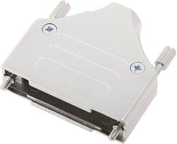 Obudowa złącza D-SUB encitech MHDM25-K 6560-0136-03, metal, 180 °, 1 szt.