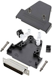 Zestaw listew męskich D-Sub TRU COMPONENTS TCTRIP25DMPK 7708704, rzędy: 2, styki: 25, 180 °, 1 szt.