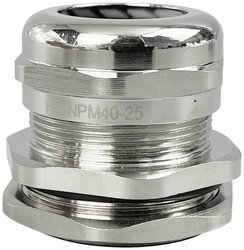 TRU COMPONENTS  Dławnica kablowa  M40  mosiądz (niklowany) Dławnica kablowa TRU COMPONENTS TC-10302852, 1 szt.