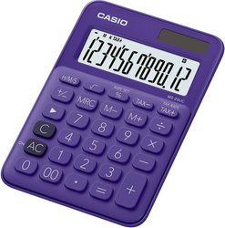 Casio MS-20UC  Kalkulator stołowy fioletowy Wyświetlacz: 12 energią słoneczną, bateryjne (S x W x G) 105 x 23 x 149.5 mm