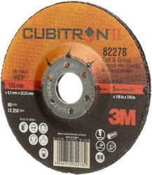 3M 81149 Cubitron™ II Cut & Grind T27 Tarcza szlifierska Średnica 125 mm Średnica otworu 22.23 mm  10 szt.
