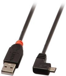 Kabel USB LINDY LINDY USB 2.0 Kabel Typ A/Micro-B 1m, USB 2.0, Złącze męskie USB-A, Złącze męskie USB Micro-B, 1.00 m
