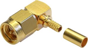 Złącze SMA Telegärtner J01150A0541 J01150A0541 złącze męskie kątowe 50 Ω 1 szt.