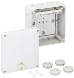 Puszka instalacyjna Spelsberg Abox-i 100-10², IP65, (D x S x W) 140 x 140 x 79 mm, szary, 1 szt.