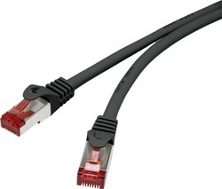 Kabel LAN Renkforce RF-4965870, 1 szt., RJ45, CAT 6, S/FTP, 30.00 m, czarny