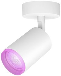 Philips Hue White & Col. Amb. Fugato Spot 1-skrzydłowy biały 350lm Reflektor ścienny LED Philips Lighting Fugato Hue 5063131P7 5.7 W