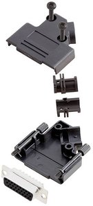 Zestaw listew żeńskich D-Sub TRU COMPONENTS TCD45PKP15HDS26K 7709880, rzędy: 3, styki: 26, 45 °, 1 szt.