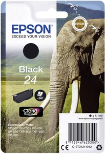 Epson atrament T2421, 24 tusz oryginalny  Czarny C13T24214012