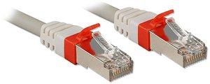 Kabel krosowy Lindy Cat.6 (A) SSTP / S / FTP PIMF Premium 10 Gb, bezhalogenowy, szary, 1,0 m Kabel LAN LINDY 45352, 1 szt., RJ45, 1.00 m