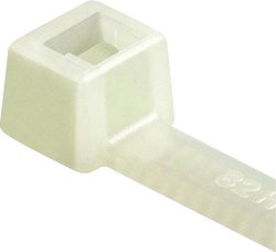 Opaska kablowa (lxb) 100 x 2,5 mm T18R-PA66-NA-C1 Kolor producenta: naturalny HellermannTyton 111-01919 100 szt.