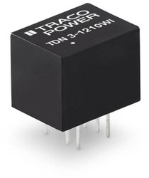 Przetwornica DC/DC, do PCB TracoPower TDN 3-2411WI TDN 3-2411WI, DIP, 3 W, 5 V/DC, 600 mA, 1 szt.