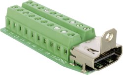 Adapter HDMI żeński Delock 65168, 20 pin
