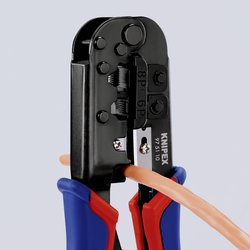 Zaciskarka do złączy modułowych typu western Zaciskarka Knipex 97 51 10 SB