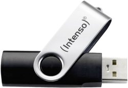 Pendrive USB 2.0 Intenso Basic Line, 16 GB, czarny, 28 MB/s / 6,5 MB/s