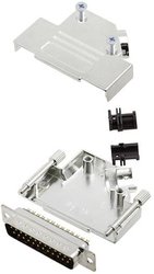 Zestaw listew męskich D-Sub TRU COMPONENTS TCD45ZK25DBPK 7708620, rzędy: 2, styki: 25, 45 °, 1 szt.