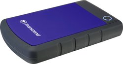 Transcend StoreJet® 25H3B 2 TB  Zewnętrzny dysk twardy 6,35 cm (2,5'') USB 3.2 Gen 1 (USB 3.0) niebieski, szary TS2TSJ25H3B