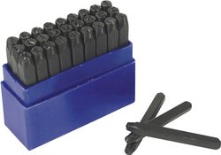 Punce Mannesmann 244-10, litery A-Z, wys. 10 mm