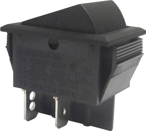 Przełącznik TRU COMPONENTS 1587523, 250 V/AC, 10 A, 2 x wył/wł, zatrzask, 1 szt.
