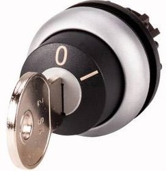 Przycisk kluczykowy Eaton M22-WRS-MS2 pierścień przedni z tworzywa sztucznego czarny   1 szt.