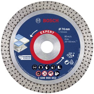 Bosch Accessories 2608900652 EXPERT HardCeramic Tarcza tnąca diamentowa Średnica 76 mm Średnica otworu 10 mm kamień, beton, cegła, płytka ceramiczna 1 szt.