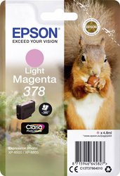 Epson atrament T3786, 378 tusz oryginalny  Jasna magenta  C13T37864010