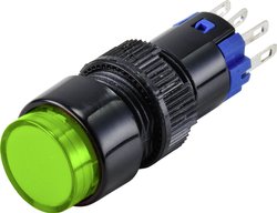 Przycisk TRU COMPONENTS LAS2Y-11/G/12V TC-9428064, 12 mm, 250 V, 3 A, 1 szt.