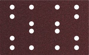Samoprzyczepne arkusze szlifierskie 80 x 133 mm, P 60, 16 otworów, z rzepem (SRA) Arkusz szlifierski Metabo 635191000   10 szt.