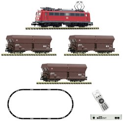 Pociąg towarowy Fleischmann 5170002 N z21 start DigitalSet E-lokomotywa BR 140 z pociągiem towarowym DB AG