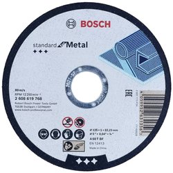 Tarcza tnąca prosta Bosch Accessories Standard for Metal 2608619768 125 mm 1 szt.