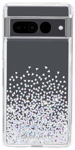 Case-Mate Twinkle Ombre Futerał backcase Google Pixel 7 Pro efekt brokatu, przeźroczysty Ładowarka indukcyjna
