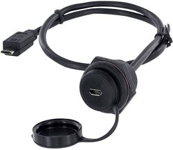 Złącze męskie USB encitech 1310-1027-04, USB Micro-B, 2.00 m, 1 szt.