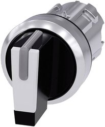 Przełącznik Siemens 3SU1052-2BL60-0AA0 pierścień przedni metalowy, błyszczący czarny, biały 2 x 45 °  1 szt.
