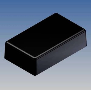 TEKO ABS enclosure with rounded corners, internal PCB mounting studs, matowiska powierzchnia. Zestaw baterii do baterii 9V. Wkręt zamykający 100 x 60 x 30 mm Black RAL 9004 Obudowa uniwersalna TEKO 10012-B.9, (D x S x W) 99.5 x 60 x 30 mm, ABS, 1 szt.