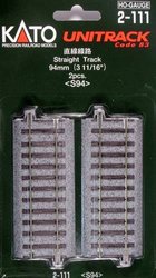 2-111 H0 Kato Unitrack Tor- prosty 94 mm