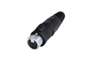 Złącze męskie XLR Rean AV RCX5F-Z-000-1 RCX5F-Z-000-1, mosiądz, złącze żeńskie proste, 1 szt.