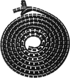 Wąż spiralny Digitus DA-90508, tworzywo sztuczne, PET, czarny, elastyczne, (D x S x W) 5000 x 30 x 30 mm, 1 szt.