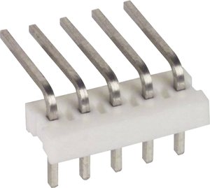 Listwa kołkowa, męska, standardowa TE Connectivity MTA-100 640453-6, wire-to-wire, piny: 6, 5 A, 1 szt.