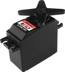 Standard-Servo S-0060 MG Analog-Servo Materiał przekładni: metal System złącz: JR Serwo standardowe Reely S-0060 MG Materiał napędu: metal Rodzaj złącza: JR