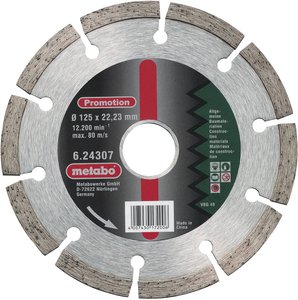 Metabo 624307000  Tarcza tnąca diamentowa Średnica 125 mm   1 szt.