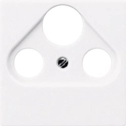 Panel centralny do gniazda antenowego (Radio / TV / SAT) Maskownica Jung A561PLSATWW AS 500