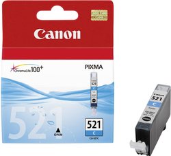 Tusz Canon CLI-521C, oryginalny, cyjan