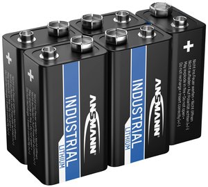 Bateria 9 V Ansmann Lithium Industrial 6LR61, litowe, 5 szt.