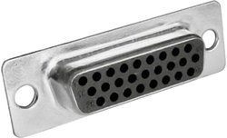 Listwa żeńska D-Sub MH Connectors MHHDS15-F-T-B-S 2101-0300-11, rzędy: 3, styki: 15, 180 °, 1 szt.