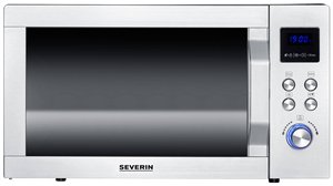Mikrofalówka Severin MW 7777 900 W Funkcja grilla stali szlachetnej, czarny (matowy)