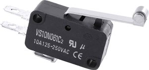 Mikroprzełącznik TRU COMPONENTS TC-MS21  10 A   chwilowy 1 szt.